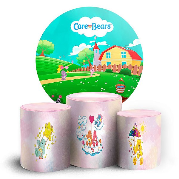 KIT Redondo e Trio - Ursinhos Carinhosos Care Bears - Sublimado 3D