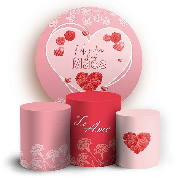 KIT Redondo e Trio - Dia das Mães - Sublimado 3D