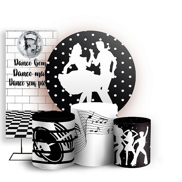 KIT Redondo Trio e Faixa - Anos 80 - Sublimado 3D