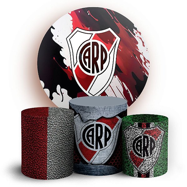KIT Redondo e Trio - River Plate Futebol - Sublimado 3D