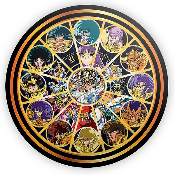 Mini Painel - Cavaleiros do Zodiaco - Sublimado 3D