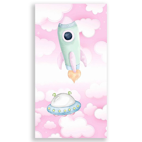 Faixa Lateral - Astronauta Galaxia - Sublimado 3D