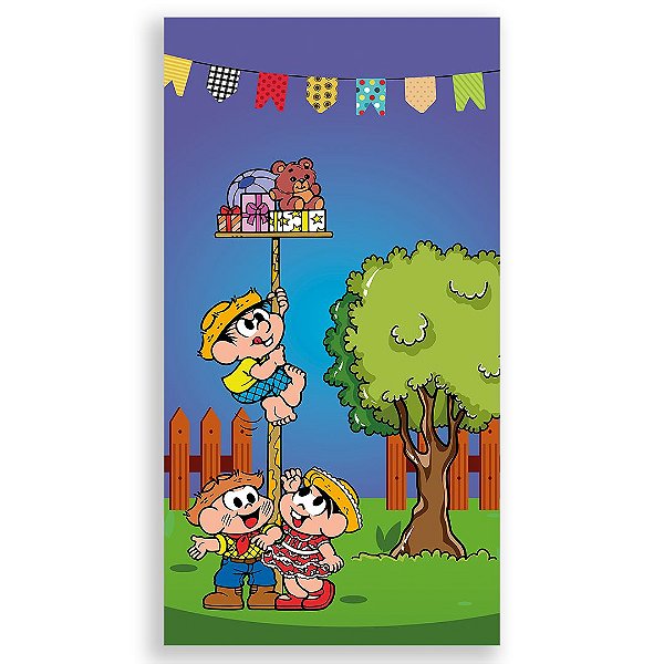 Faixa Lateral - Festa Junina Turma da Monica - Sublimado 3D