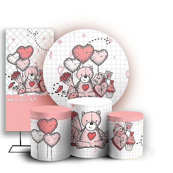 KIT Redondo Trio e Faixa - Dia dos Namorados  - Sublimado 3D