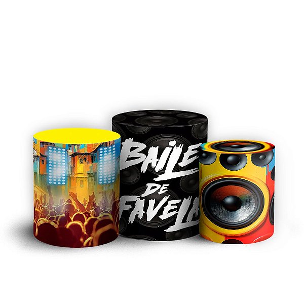 Trio Cilindro - Baile Funk - Sublimado 3D + Elástico