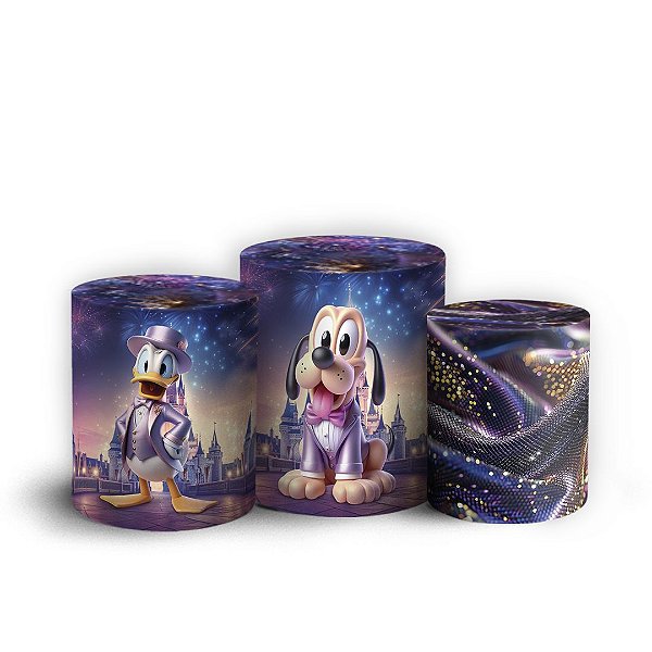 Trio Cilindro - Mickey Reinado - Sublimado 3D + Elástico