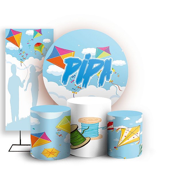 KIT Redondo Trio e Faixa - Pipa - Sublimado 3D