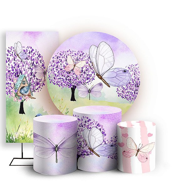 KIT Redondo Trio e Faixa - Jardim - Sublimado 3D