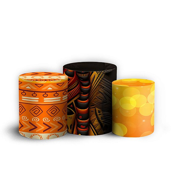 Trio Cilindro - Pocahontas - Sublimado 3D + Elástico