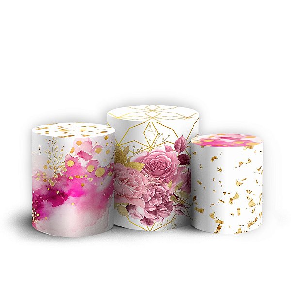 Trio Cilindro - 30 Anos - Sublimado 3D + Elástico