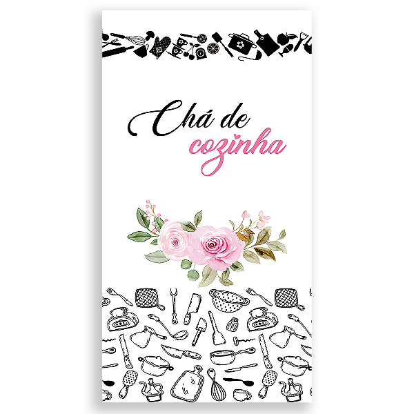 Faixa Lateral - Cha de Cozinha - Sublimado 3D