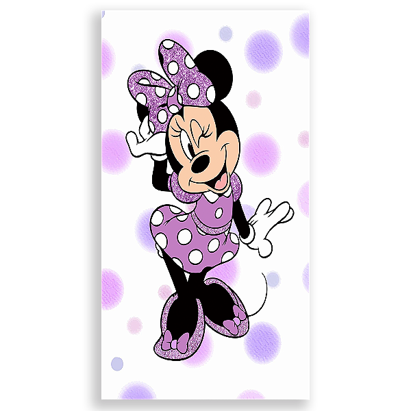 Faixa Lateral - Minnie Lilas - Sublimado 3D