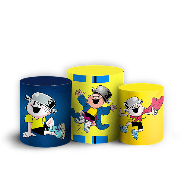 Trio Cilindro - Menino Maluquinho - Sublimado 3D + Elástico