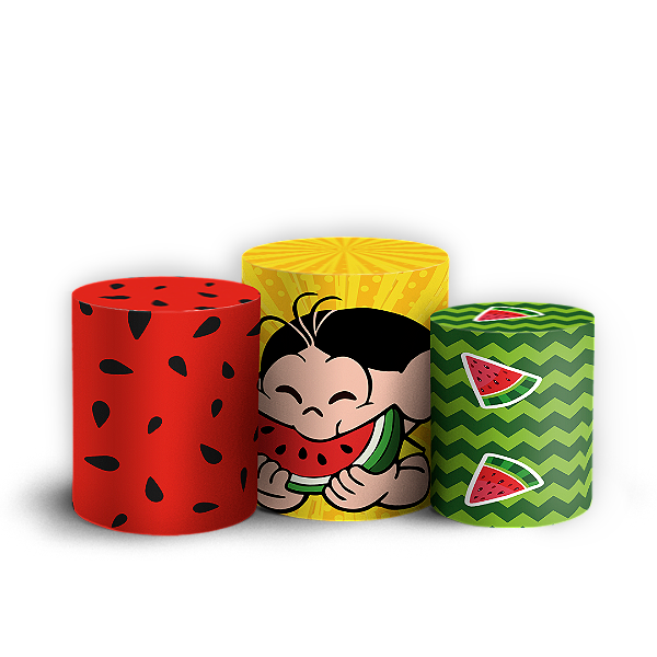 Trio Cilindro - Magali - Sublimado 3D + Elástico