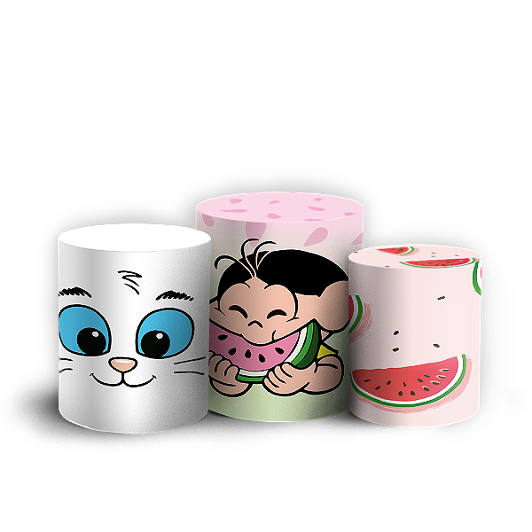 Trio Cilindro - Magali - Sublimado 3D + Elástico