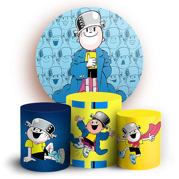 KIT Redondo e Trio - Menino Maluquinho - Sublimado 3D