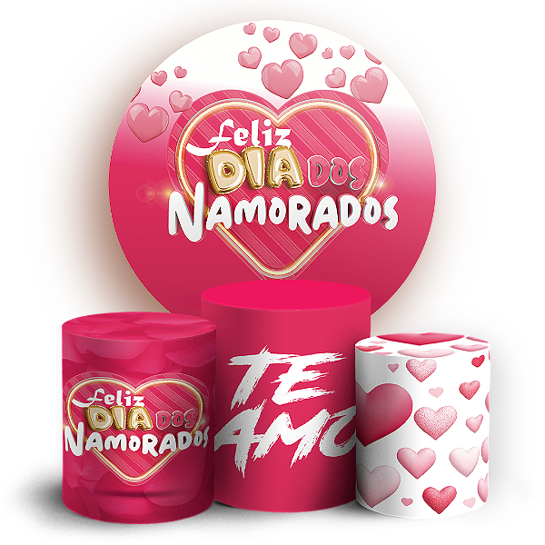 KIT Redondo e Trio - Dia Dos Namorados - Sublimado 3D