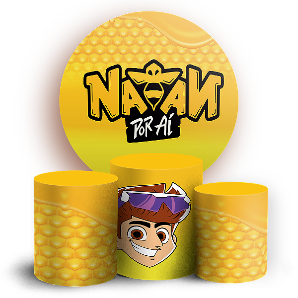 KIT Redondo e Trio - Nathan Por Ai - Sublimado 3D