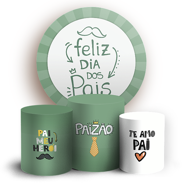 KIT Redondo e Trio - Dia dos Pais  - Sublimado 3D