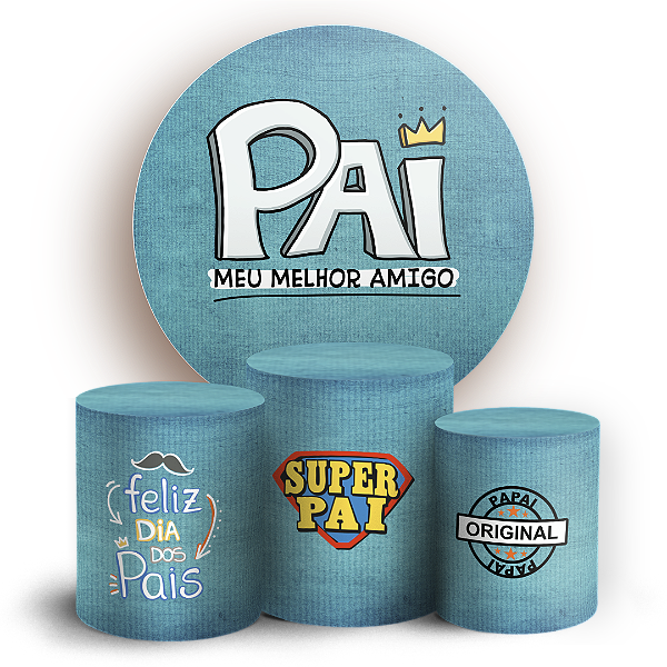 KIT Redondo e Trio - Dia dos Pais  - Sublimado 3D