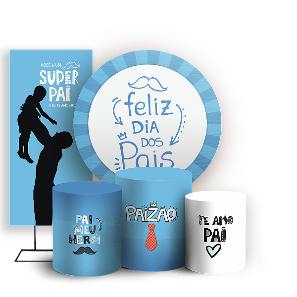 KIT Redondo Trio e Faixa - Dia dos Pais  - Sublimado 3D