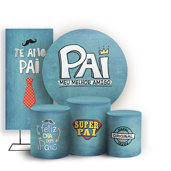 KIT Redondo Trio e Faixa - Dia dos Pais  - Sublimado 3D