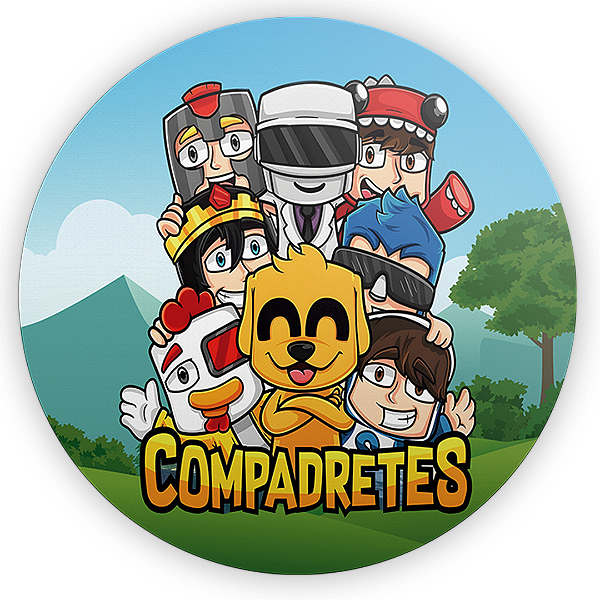 Painel Redondo - Compadretes - Sublimado 3D