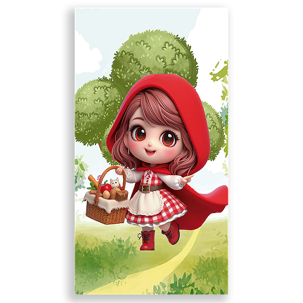 Faixa Lateral - Chapeuzinho Vermelho - Sublimado 3D