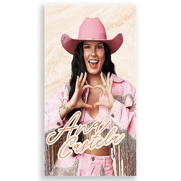 Faixa Lateral - Ana Castela - Sublimado 3D