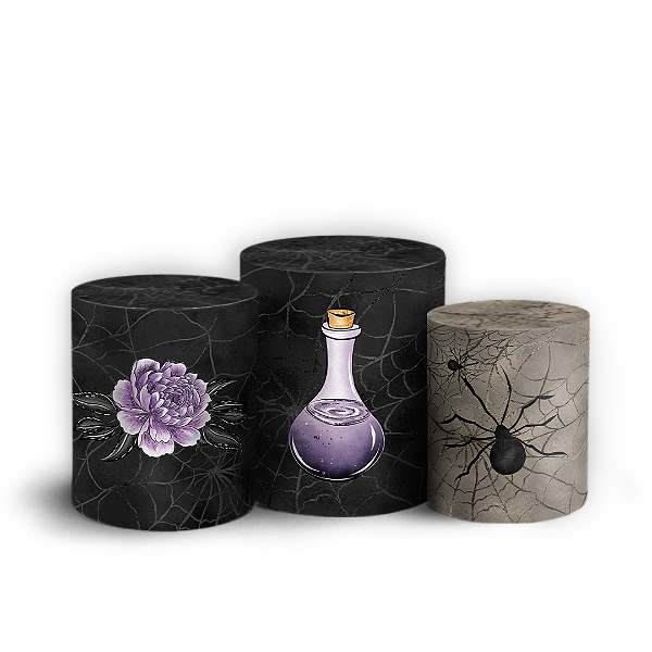 Trio Cilindro - Wandinha - Sublimado 3D + Elástico