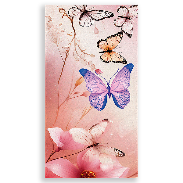 Faixa Lateral - Borboletas - Sublimado 3D