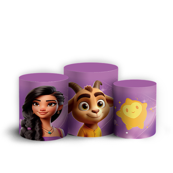 Trio Cilindro - Wish o Poder dos Desejos - Sublimado 3D