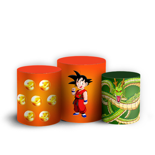 Trio Cilindro - Dragon Ball Classico - Sublimado 3D