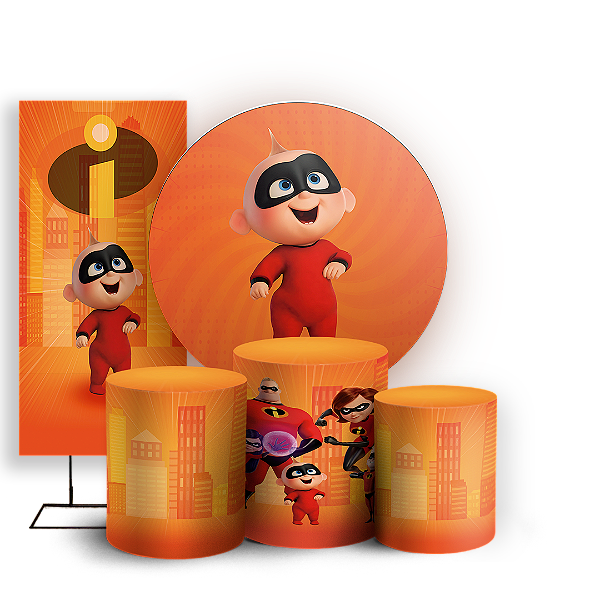 KIT Redondo Trio e Faixa - Os Incriveis