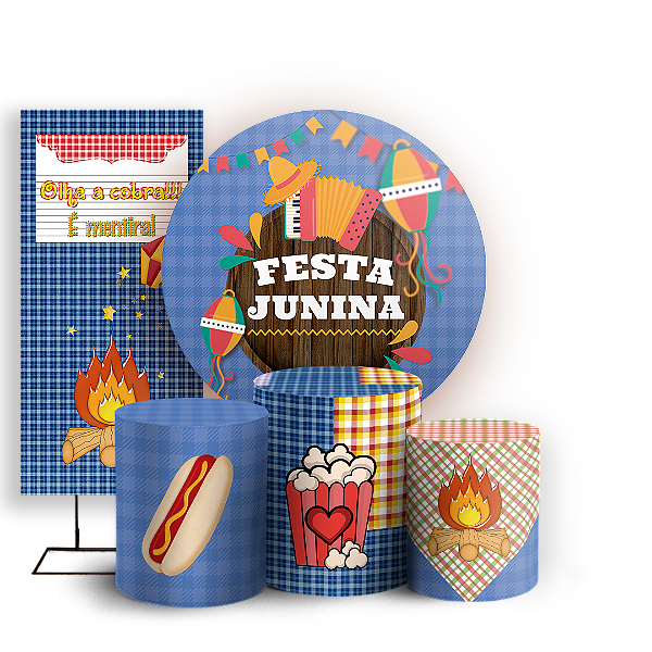 KIT Redondo Trio e Faixa - Festa Junina