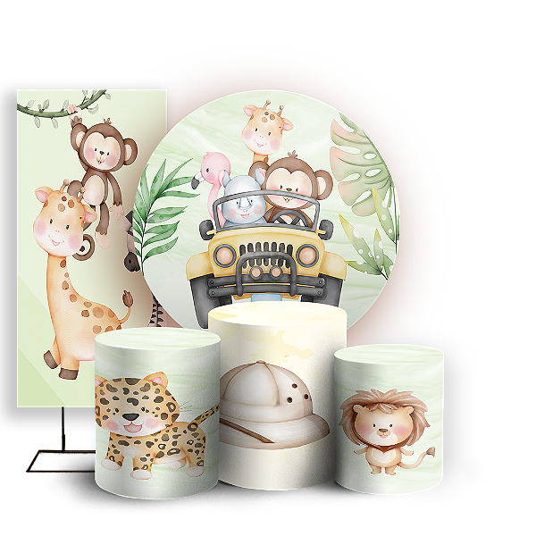 KIT Redondo Trio e Faixa - Safari