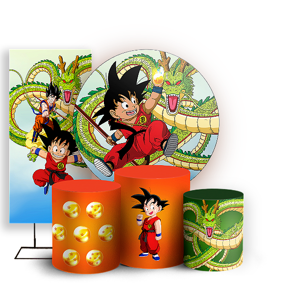 KIT Redondo Trio e Faixa - Dragon Ball Classico