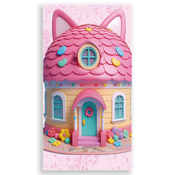 Faixa Lateral - Casa Magica da Gabby - Sublimado 3D