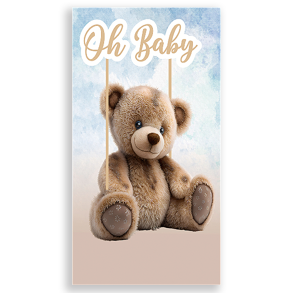 Faixa Lateral - Oh Baby Urso - Sublimado 3D
