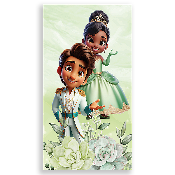 Faixa Lateral - Princesa Tiana - Sublimado 3D