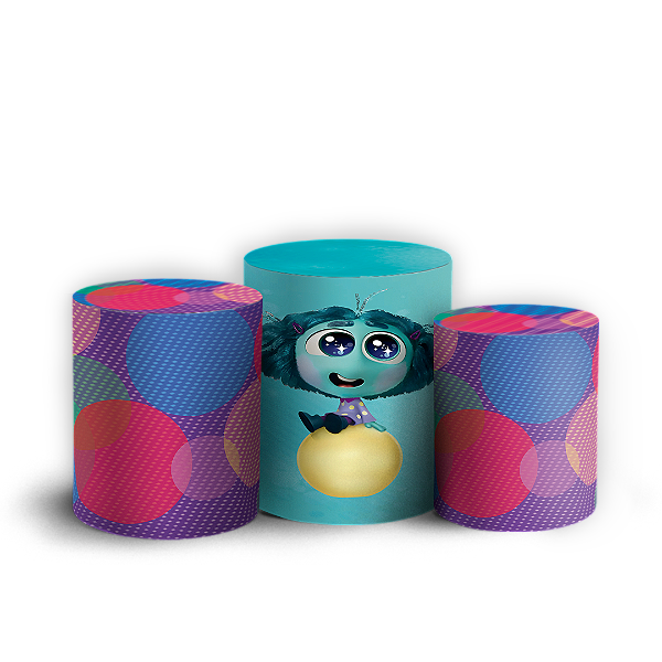 Trio Cilindro - Inveja Divertida Mente - Sublimado 3D