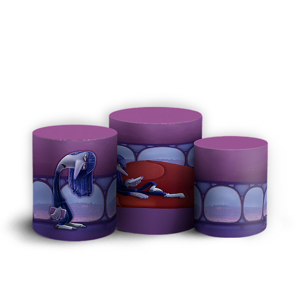 Trio Cilindro - Tedio Divertida Mente - Sublimado 3D