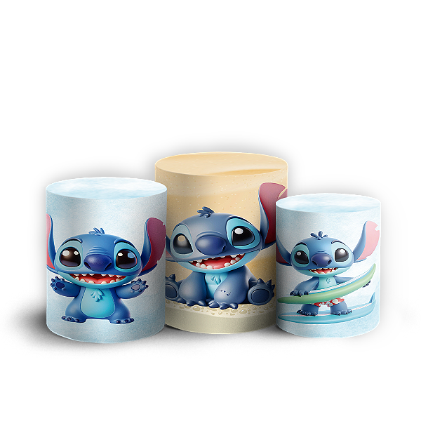 Trio Cilindro - Lilo e Stitch - Sublimado 3D
