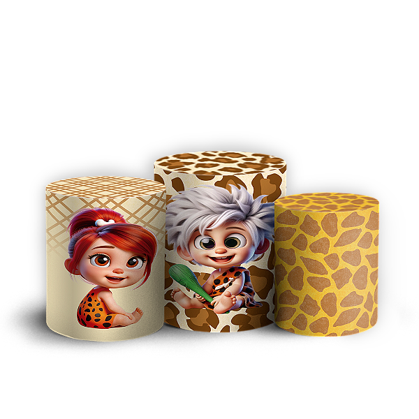 Trio Cilindro - Pedrita - Sublimado 3D