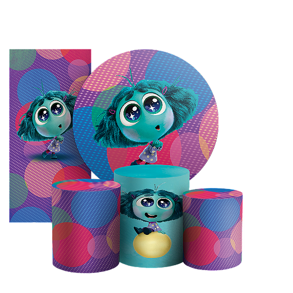 KIT Redondo Trio e Faixa - Inveja Divertida Mente - Sublimado 3D