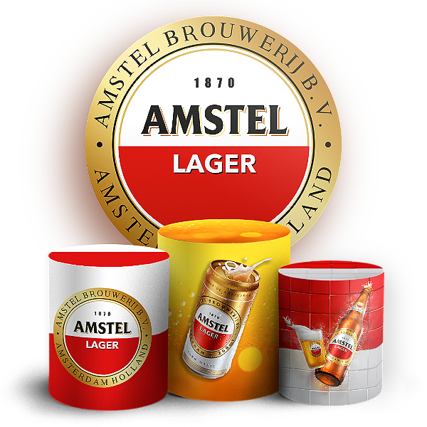 KIT Redondo e Trio - Amstel - Sublimado 3D