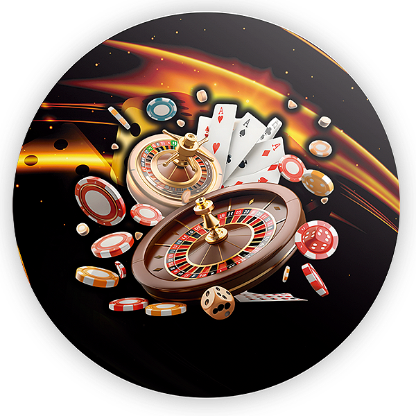 Painel Redondo - Casino - Sublimado 3D