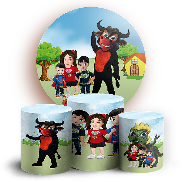 KIT Redondo e Trio - Boi Da Cara Preta - Sublimado 3D