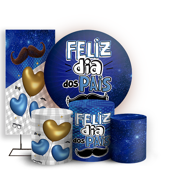 KIT Redondo Trio e Faixa - Dia Dos Pais - Sublimado 3D