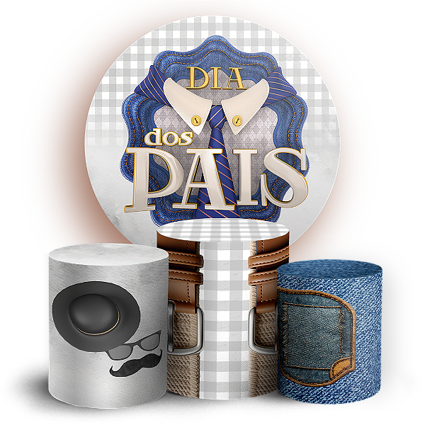 KIT Redondo e Trio - Dia Dos Pais - Sublimado 3D